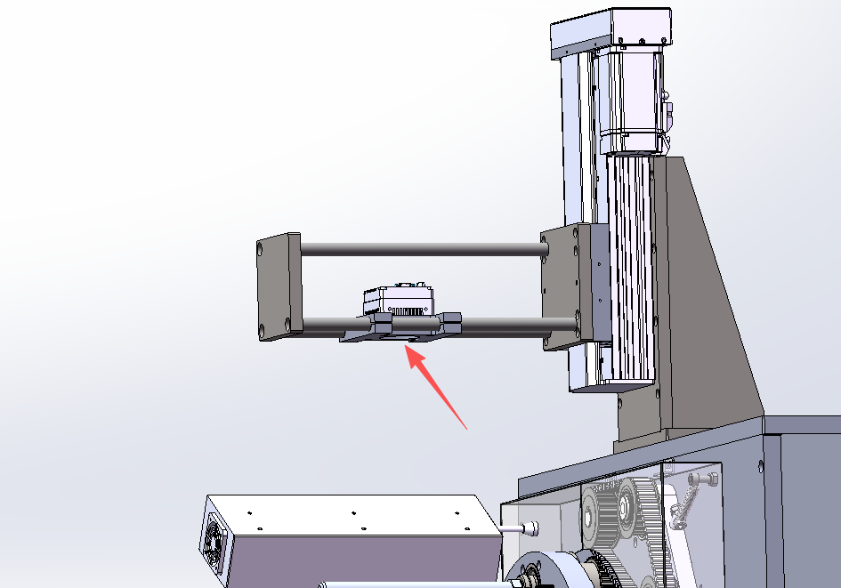 3D図でカメラ取付と調整範囲を確認